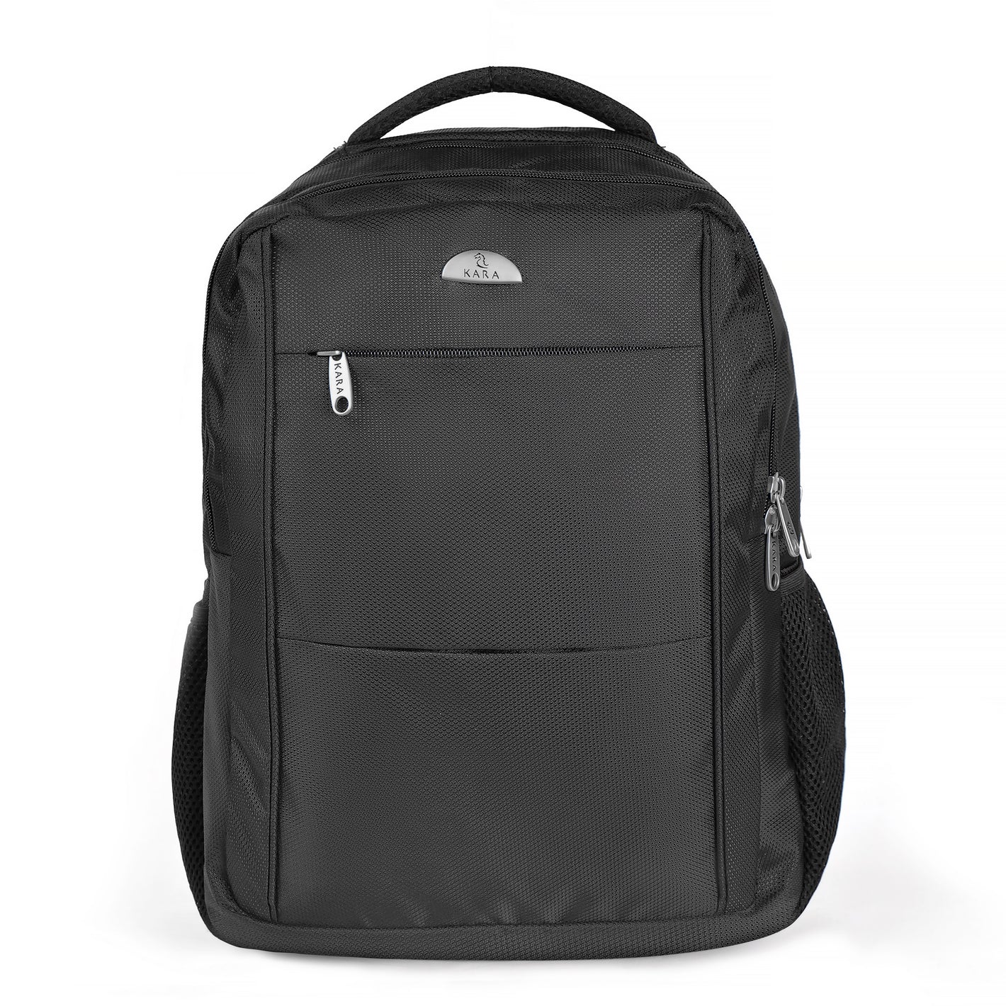 Versatile Unisex Black Nylon Backpack