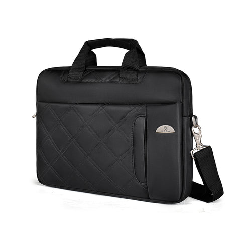 4463 Black Nylon Laptop Bag Messenger Bag