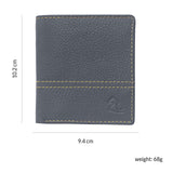 10088 Maroon Contrast Stitched Wallet