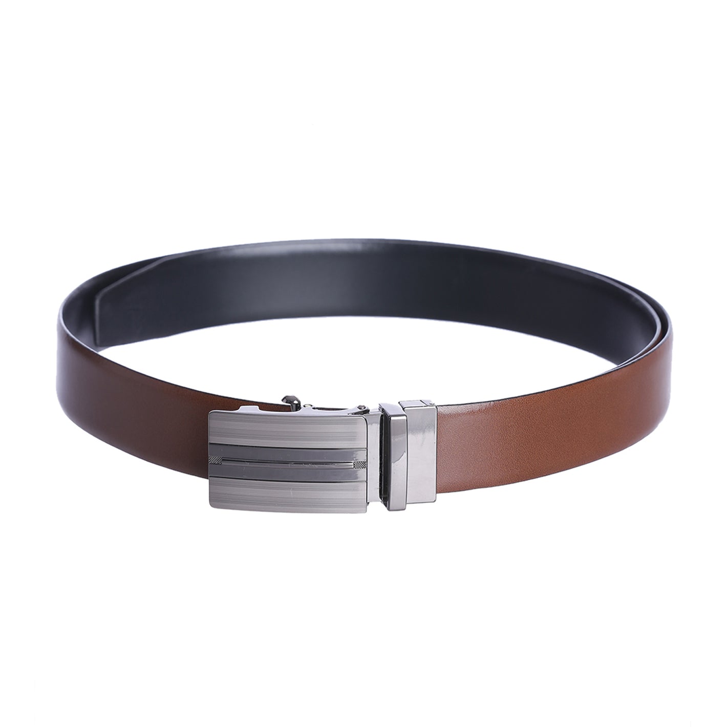 Two-in-One Reversible Leather Belt for Men