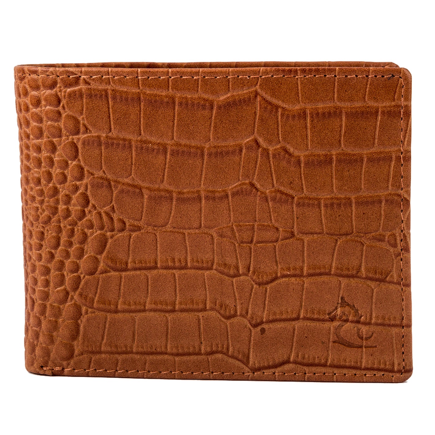 Elegant Camel Croco Wallet