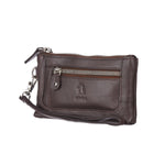 7028 Tan Leather Hand Pouch