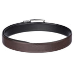 4264 Black & Brown Reversible Textured Leather Belt for Men