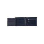 10093 Navy Leather Bifold Wallet