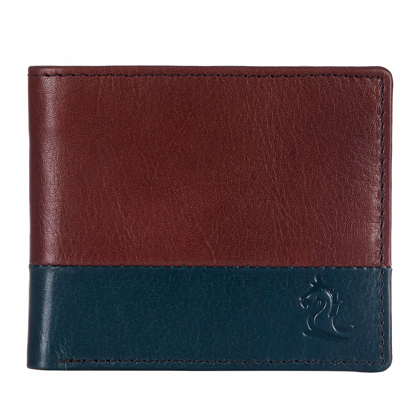 Modern Gentleman Tan & Green Leather Wallet