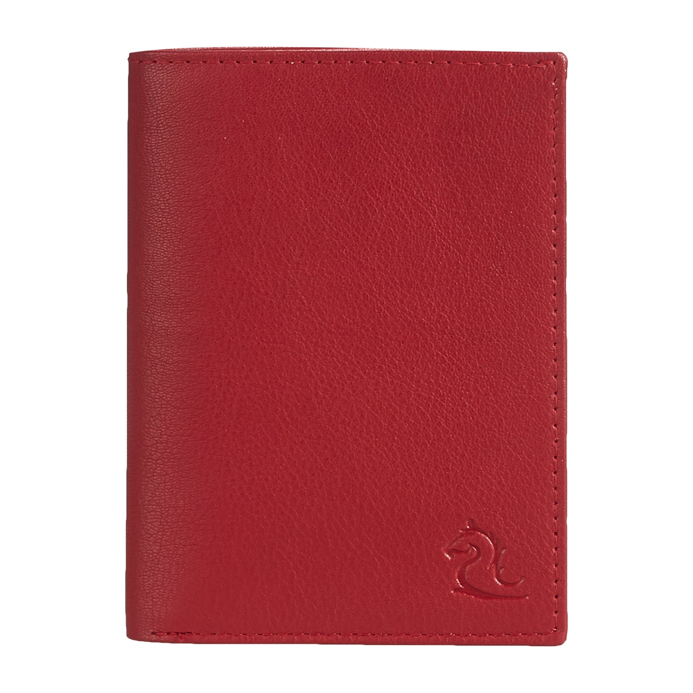 Stylish Cherry Leather Card Holder