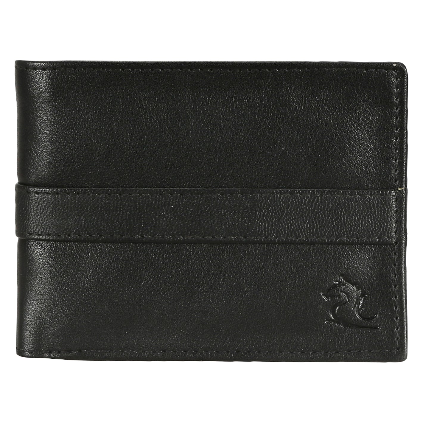 स्टाइलिश ब्लैक बिफोल्ड वॉलेट