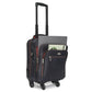 A overnight Stay Black Leather Travel Bag