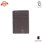 13098 Brown Leather Card Holder for Men and Women