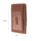 13098 Tan Leather Card Holder for Men and Women
