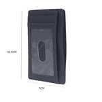 13098 Black Leather Card Holder for Men and Women