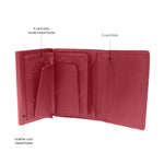 13100 Cherry Leather Card Holder for Men and Women