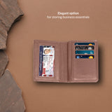 13033 Tan Leather Card Holder for Men and Women