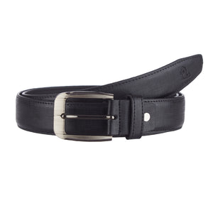 Elegance Black Textured Belt