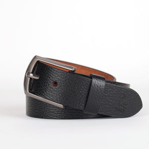 Distinctive Edge  Fine Print Leather Belt