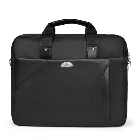 4459 Black Nylon Laptop Messenger Bag for Men and Women