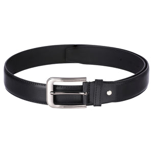 Elevated Stylish Black Textured Belt