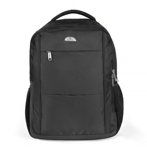 Versatile Unisex Black Nylon Backpack