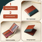Discerning Gentleman Tan & Blue Leather Wallet