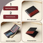 Modern Gentleman Tan & Green Leather Wallet