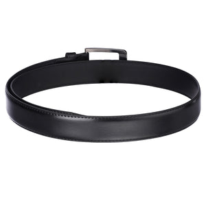 Classic Elegance Black Leather Belt