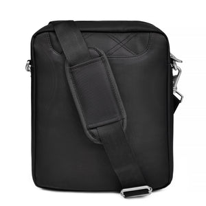 Stylish Black Quilted Nylon Sling Bag