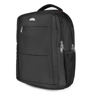 Versatile Unisex Black Nylon Backpack