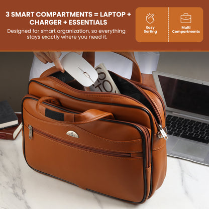 Executive Vegan Leather Laptop Carrier