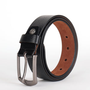 Distinctive Edge  Fine Print Leather Belt