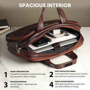 Executive Vegan Leather Laptop Carrier