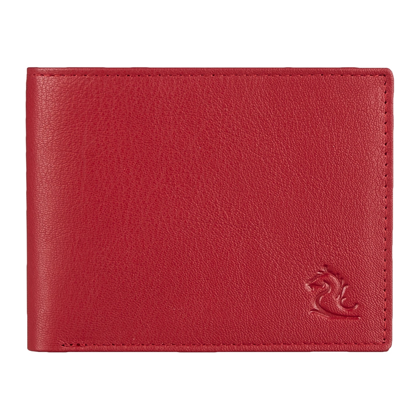 Modern Style Cherry Leather Bifold Wallet