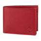 Modern Style Cherry Leather Bifold Wallet