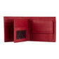 Modern Style Cherry Leather Bifold Wallet