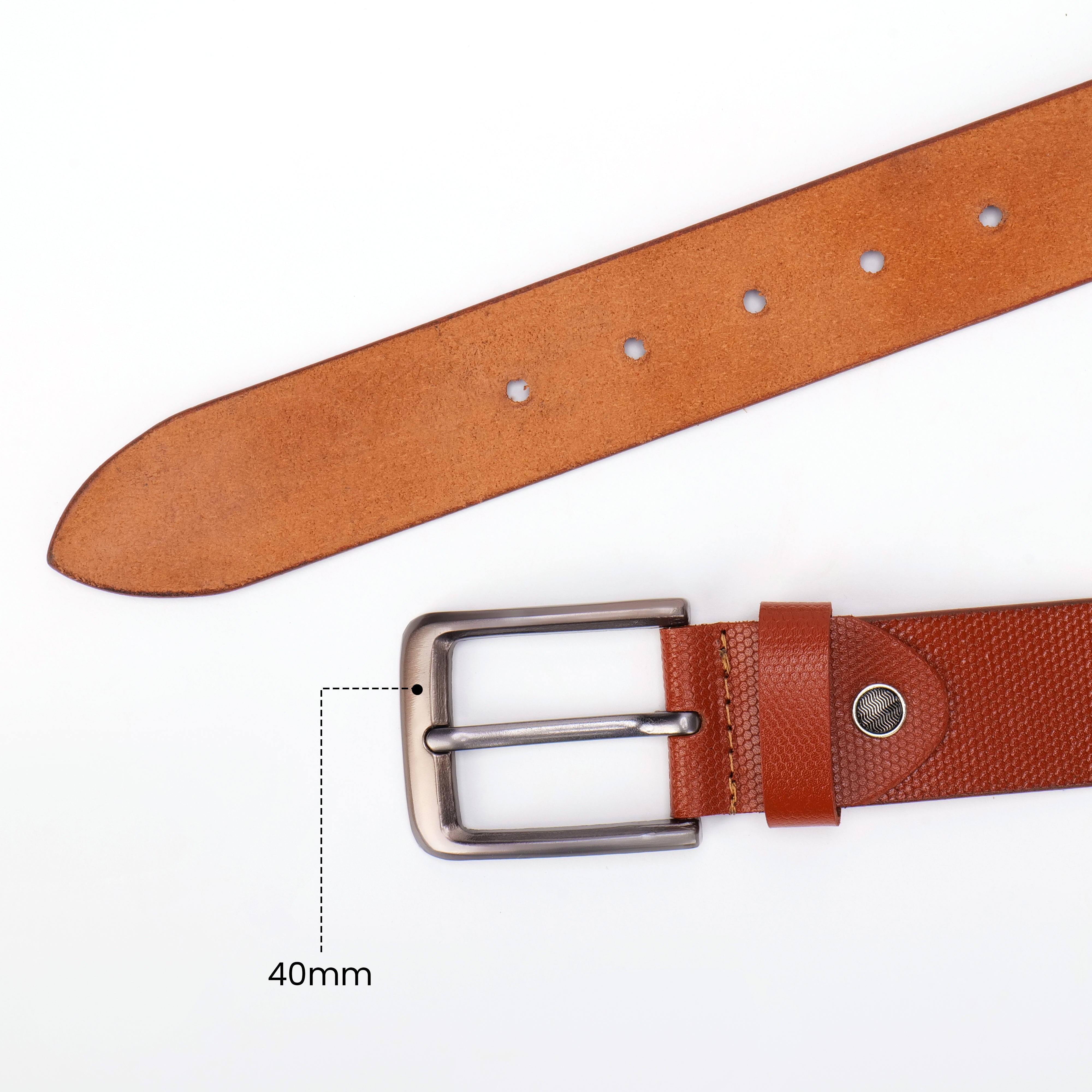 Vintage Textured Leather Belt