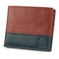 Discerning Gentleman Tan & Blue Leather Wallet
