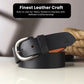 Distinctive Edge  Fine Print Leather Belt