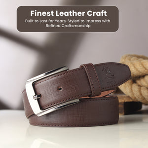 Everyday Brown Textured Belt