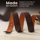 Distinctive Edge  Fine Print Leather Belt