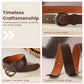 Distinctive Edge  Fine Print Leather Belt