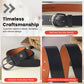 Distinctive Edge  Fine Print Leather Belt