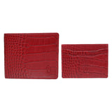 Red 10148 Wallet & 10119 Cardholder Combo for Men