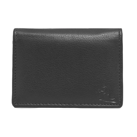 13033 Black Leather Card Holder for Men and Women
