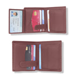 10088 Orange Contrast Stitched Wallet
