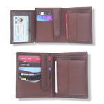 10027 Tan Vertical Bifold Wallet