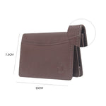 14032 Black Small Leather Card Holder for Men and Women