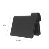 14033 Black Leather Card Holder for Men and Women