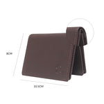 14033 Brown Leather Card Holder for Men and Women