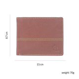 10085 Orange Contrast Stitched Wallet