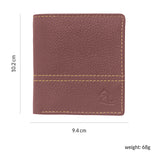 10088 Orange Contrast Stitched Wallet