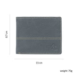10085 Blue Contrast Stitched Wallet